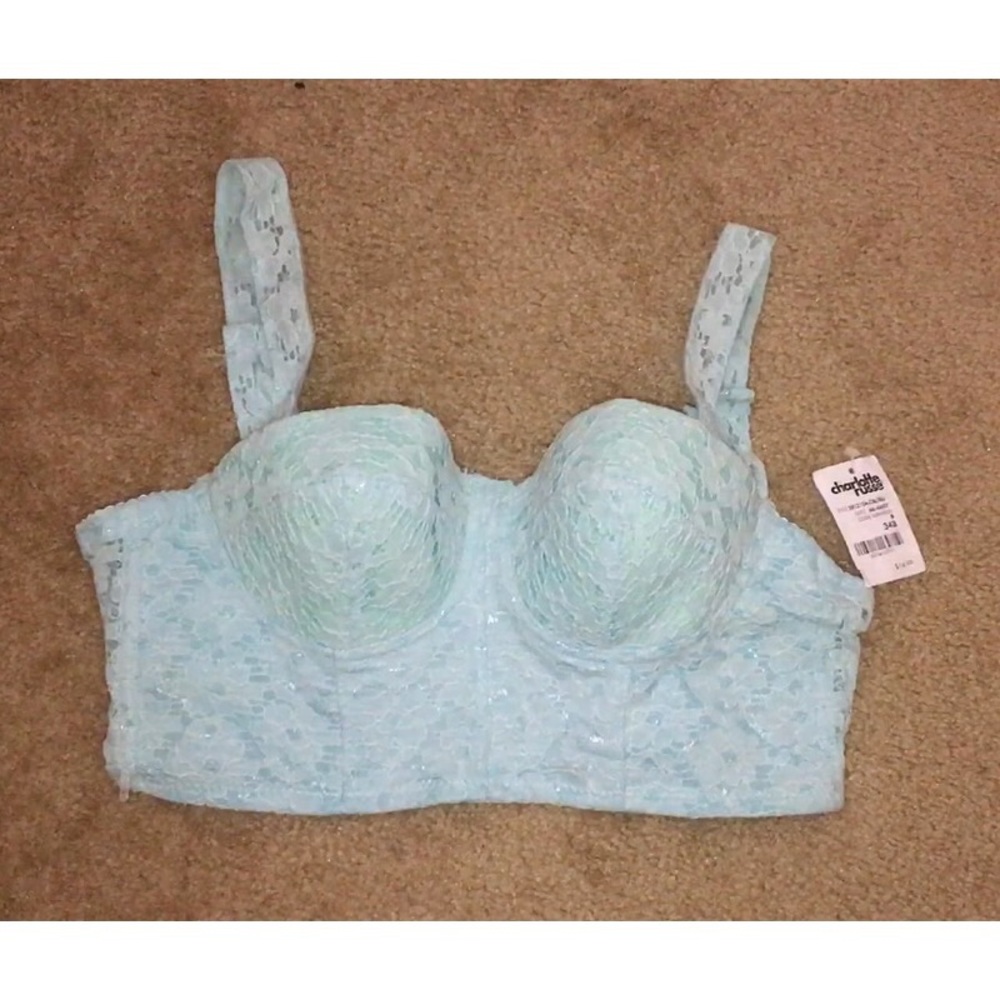 Cute lace padded crop top from charlotte russe.